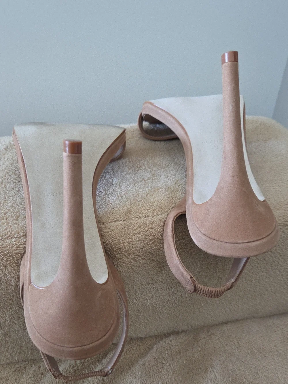 Steve Madden Faux Suede Heeled Sandal | Tan | US 10